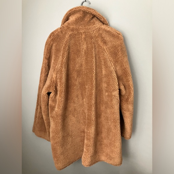 Gap carmel color teddy jacket size large new - Picture 3 of 5